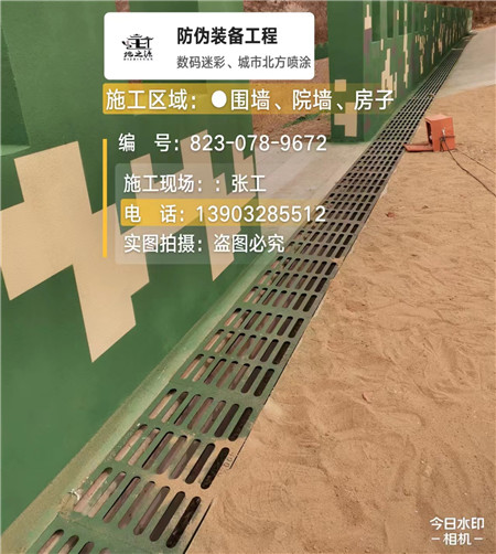 安康 例如在抖音上有“迷彩墙，外围墙面挡 - 星空数码迷彩漆施工队